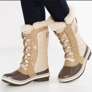 Sorel Tan and Brown Winter Boots